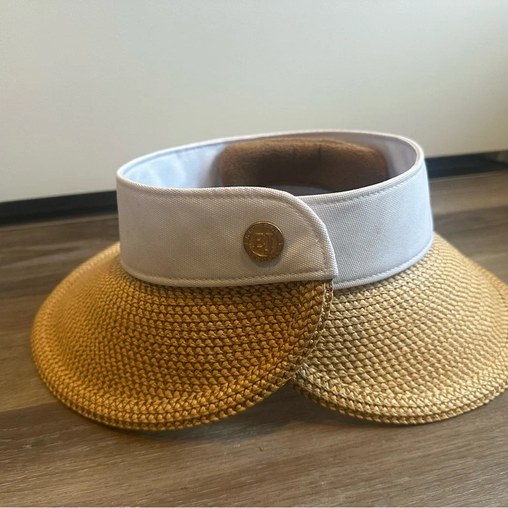 Eric Javits Squishee Halo Sun Visor- peanut/white - Picture 5 of 16